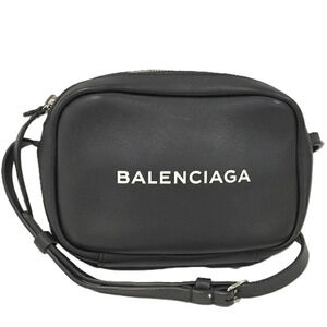 Balenciaga Camera Bag Shoulder Leather Black